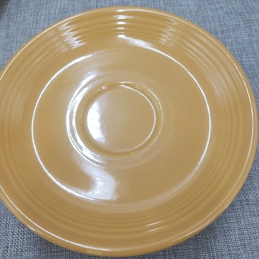 Vintage Fiesta Fiestware Yellow (1936-1969) Saucer Set of 2 Excellent Condition